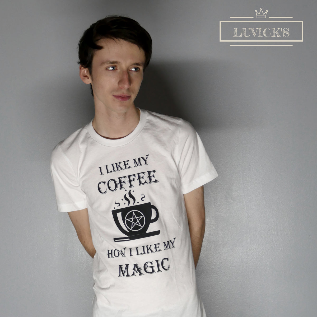 I Like My Coffee How I Like My Magic - Short-Sleeve Unisex T-Shirt