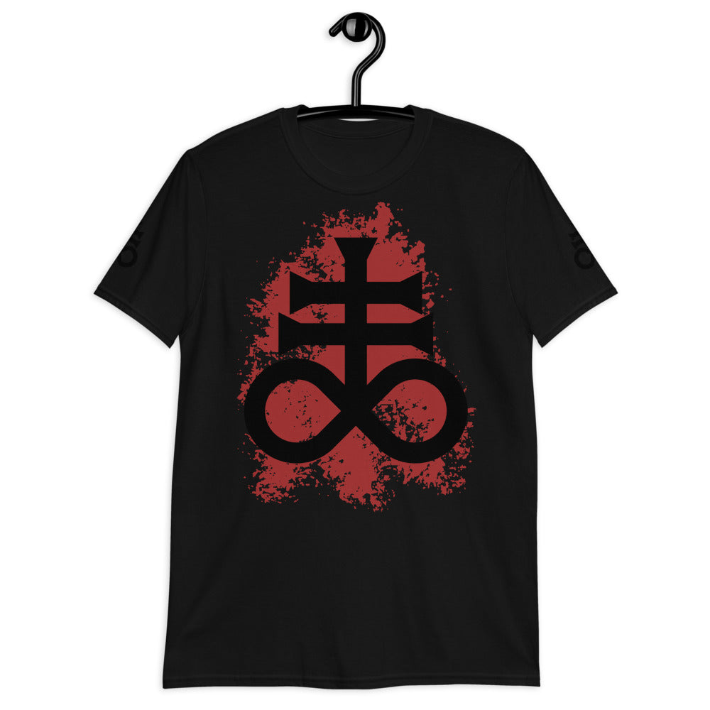 Leviathan Cross Red Splash - Short-Sleeve Unisex T-Shirt