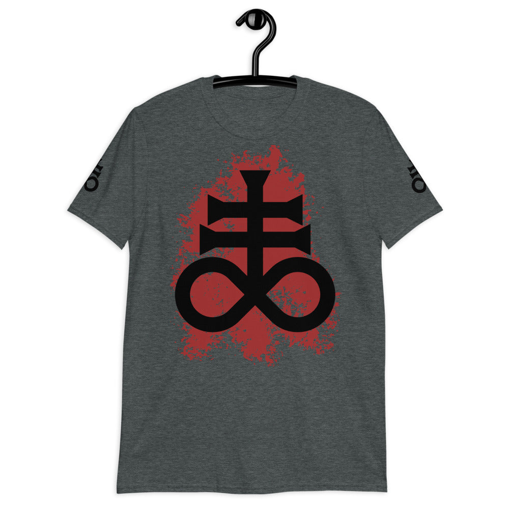Leviathan Cross Red Splash - Short-Sleeve Unisex T-Shirt