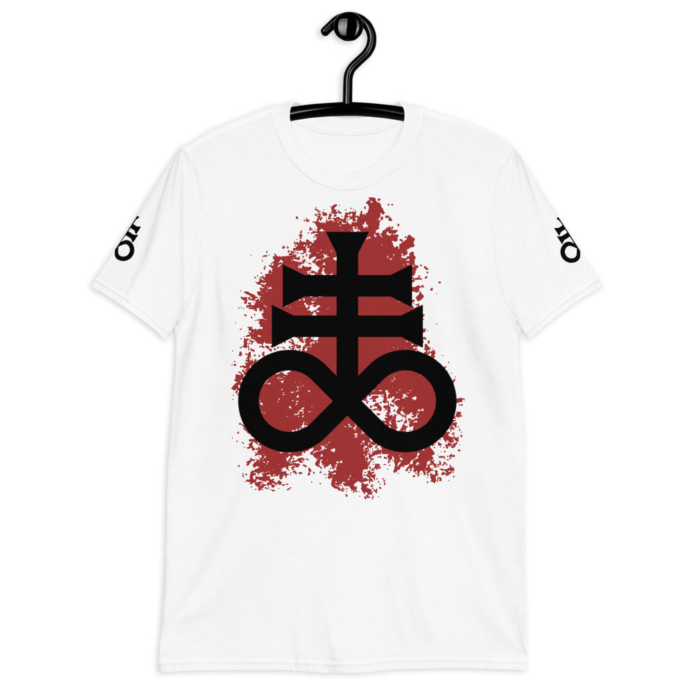 Leviathan Cross Red Splash - Short-Sleeve Unisex T-Shirt