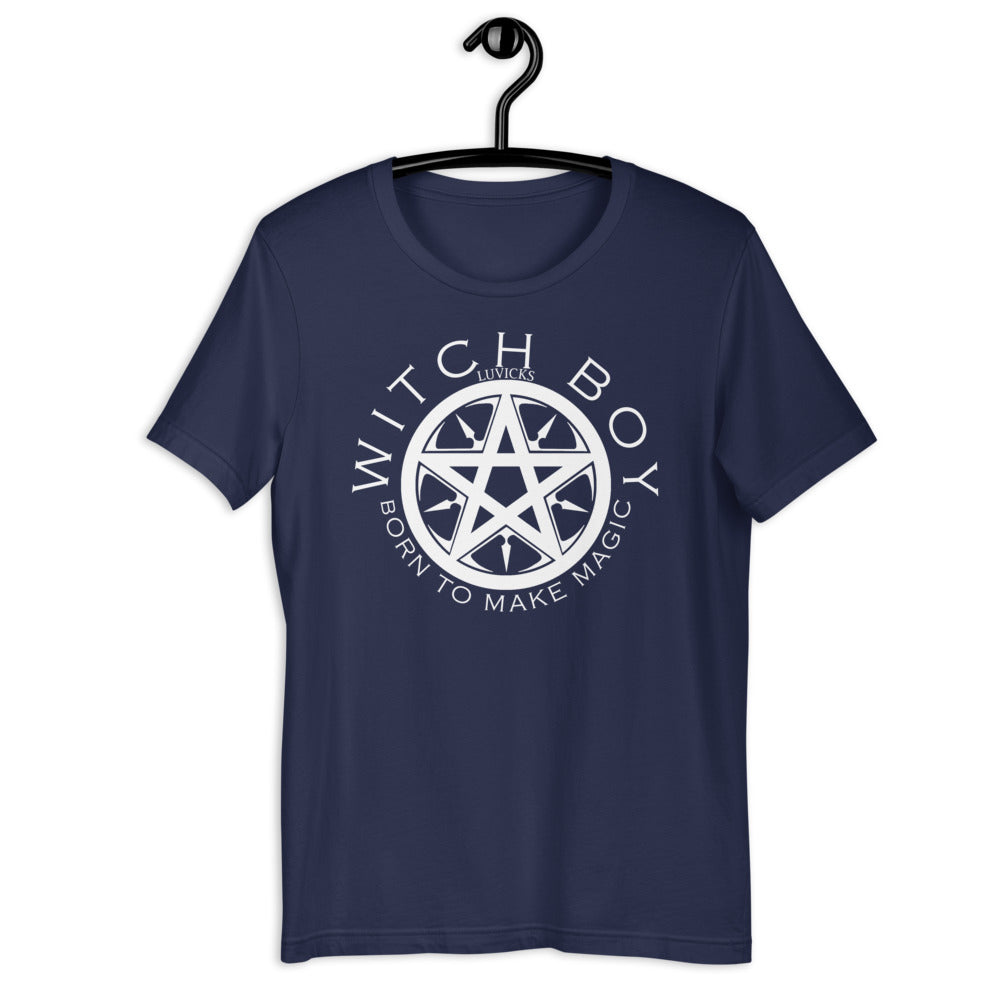 Witch Boy Pentacle - Short-Sleeve Unisex T-Shirt